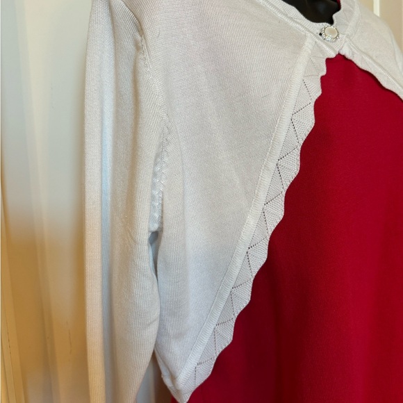 593-Grace Karin Sweater Womens Lg. Open Front Knit Cropped Bolero Shrug Cardigan - Picture 3 of 12